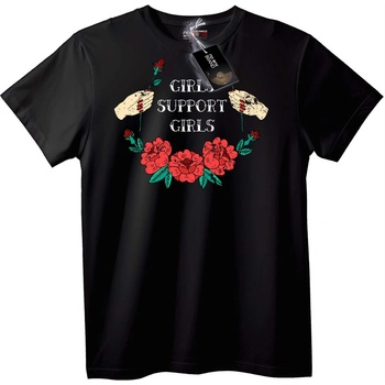 NOONEBRAND Девойки подкрепят девойки - 6XL, Black