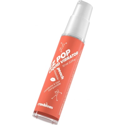 Crushious ZZ POP - ядлив течен вибратор, праскова (10 ml)