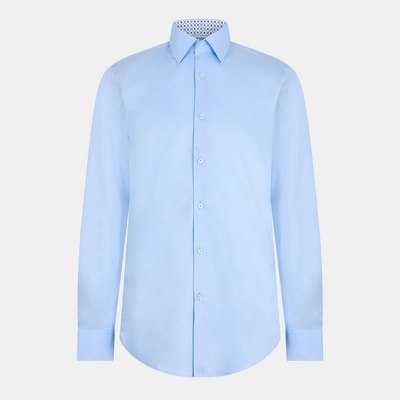 HUGO BOSS Риза с дълъг ръкав Boss Men's H Hank Kent Long Sleeve Oxford Shirt - Pastel Blue
