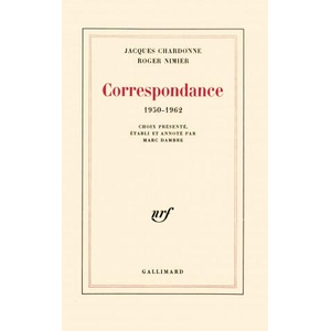 Correspondance 1950-62 | Chardonne, Nimier (ISBN: 9782070701643)