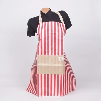 Image 1 of Раирана престилка за готвене в бяло и червено