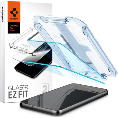Spigen Протектор за Samsung Galaxy S23 (комплект 2) - Spigen Glas. tR EZ FIT - Прозрачен