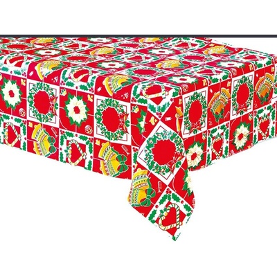 Guirca Vianočný obrus plastový okrúhly 152cm