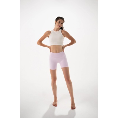 Phantera šortky s rebrovaným pásom Light Pink