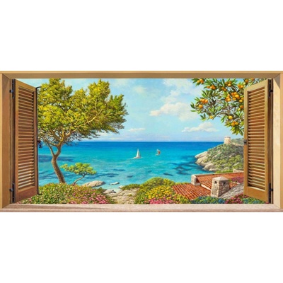 Okno k moři plátno 1 120x60