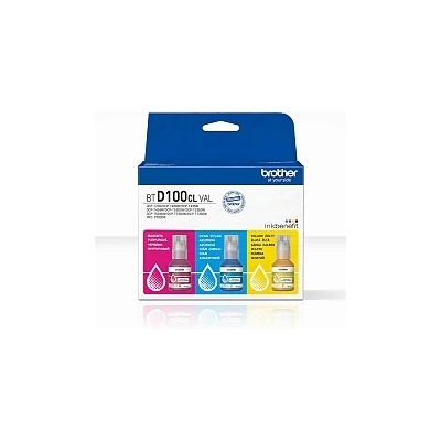 Brother BTD100CLVAL Brother Coloured Multipack Ink Bottles (BTD100CLVAL)