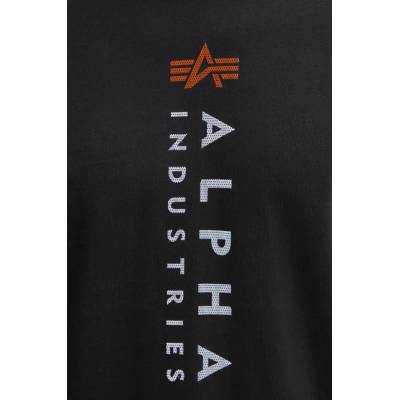 Alpha Industries Памучна тениска Alpha Industries R Print T в черно с принт 136509 (136509)