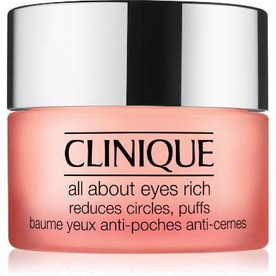 Clinique All About Eyes Rich hydratační oční krém proti otokům a tmavým kruhům 15 ml