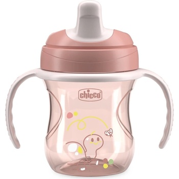 Chicco Преходна чаша Chicco - 200 ml, 6 m+, Момиче (N0424)