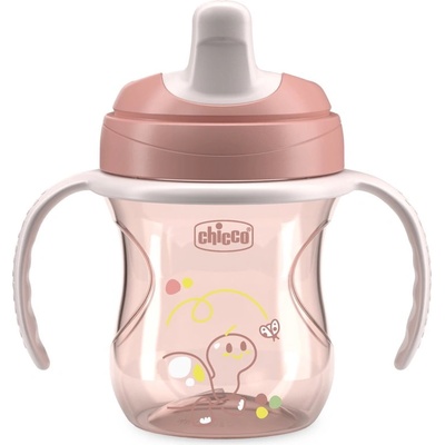 Chicco Преходна чаша Chicco - 200 ml, 6 m+, Момиче (N0424)