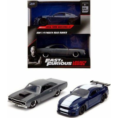 Jada Rýchlo a zbesilo Twin Pack 2016 Ford Mustang GT350 + 1970 Plymouth Road Runner Wave 4/1 1:32