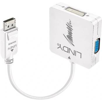 Image 1 of Lindy LINDY DisplayPort към HDMI 4K30/DVI/VGA адаптер (41028)