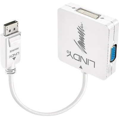 Lindy LINDY DisplayPort към HDMI 4K30/DVI/VGA адаптер (41028)