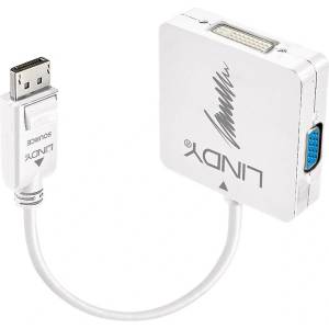 Lindy LINDY DisplayPort към HDMI 4K30/DVI/VGA адаптер (41028)