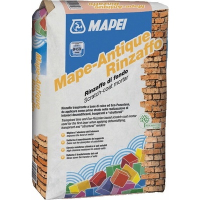 MAPEI Mape-Antique Rinzaffo paropriepustná malta na opravu muriva 20 kg Biela
