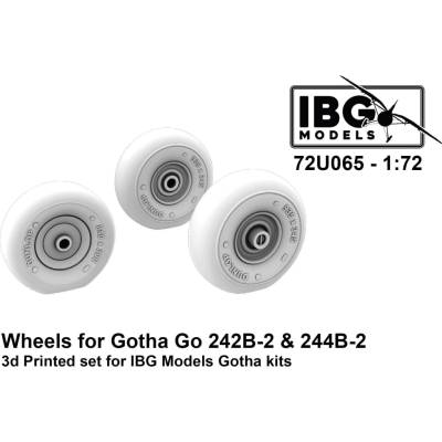 IBG Wheels for Gotha Go 242B-2 & 244B-2 3d Printed set 1:72