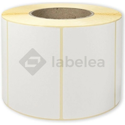 Labelea Samolepiace TERMO etikety 100x70 mm biele papierové, 1500 etikiet na rolke, Farba etikiet Biela, Vnútorný priemer dutinky 76 mm ETM100070W015V