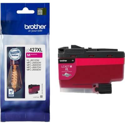 Brother Мастило BROTHER LC427XLC Magenta Ink Cartridge - 5000 Pages (LC427XLM)