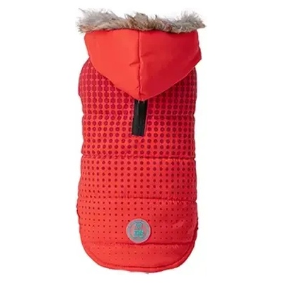FREEDOG Червено шушлеково яке за куче Abrigo Red Dot