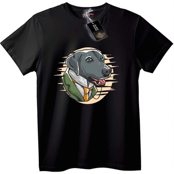 NOONEBRAND Тениска Елегантно Куче - 7XL, White