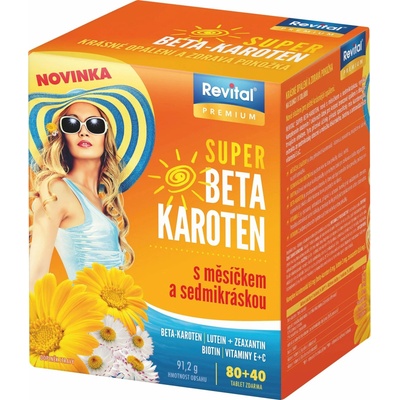 Vitar Super Beta-karoten s měsíčkem a sedmikráskou 120 tablet