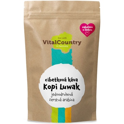 Vital Country Cibetková káva Kopi Luwak 50 g