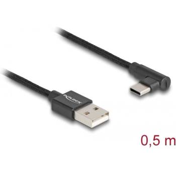 Delock USB 2.0 Type-A мъжки към USB Type-C кабел 0, 5 м черен 80029 (80029)