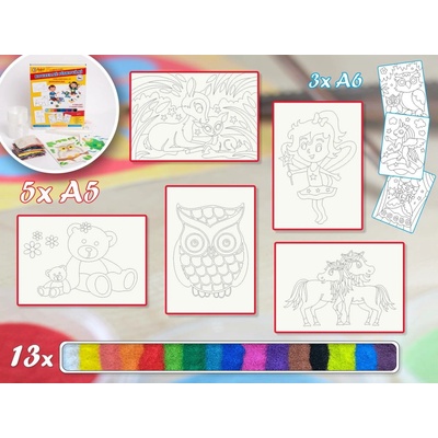 Radost v písku Sada střední PRO HOLKY 2 Barevné pískování obrázků – Zbozi.Blesk.cz