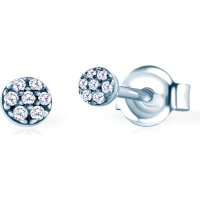Savicki náušnice biele zlato čierne diamanty SAVE67126 W