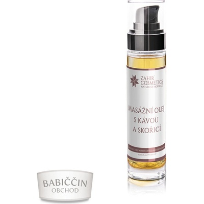 Zahir Cosmetics s. r. o. Masážny olej s kávou a škoricou 50 ml