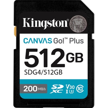 Kingston SDXC Canvas Go Plus 512GB UHS1/U3/V30 SDG4/512GB