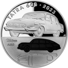 Česká mincovna Strieborná minca 500 Kč Osobní automobil Tatra 603 2023 Proof 25 g