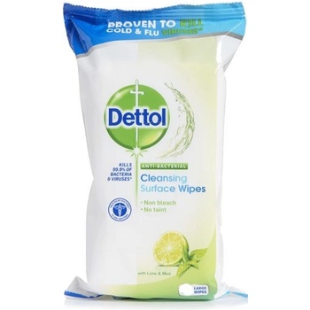 Dettol Antibakteriálne utierky na povrchy Limetka a Mäta 36 ks