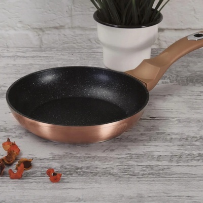 BerlingerHaus Tradiční pánev Matte Green 20 cm s mramorovým povrchem