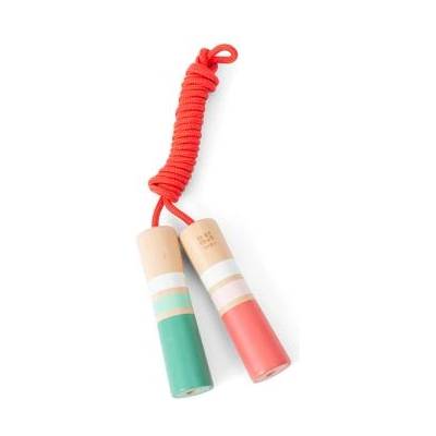 BS Toys Въже за скачане с дървена дръжка - розово