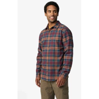 Royal Robbins Lieback Organic Cotton turistická flanelová košel'a dlhý rukáv wine oak pld
