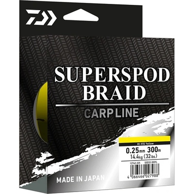 Daiwa Splétaná Šňůra Superspod Braid 300m 0,25mm 14,40kg