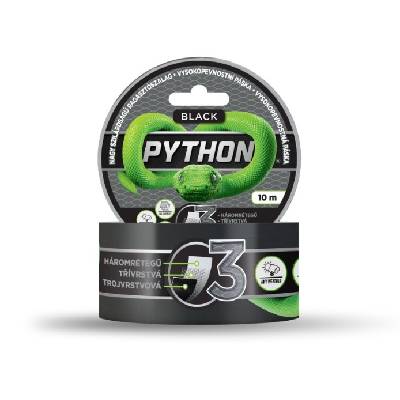 Python Black vysokopevnostná páska 10m