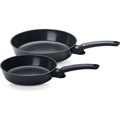 Fissler 113-001-02-100/0 Pánve Ceratal Evo Comfort 24 cm + 28 cm, černé, 2 ks