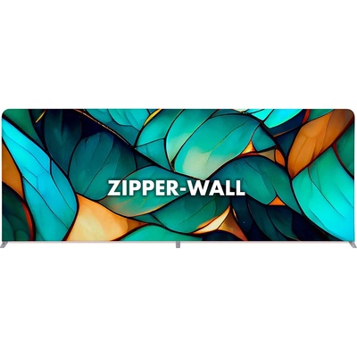 Jansen Display Rovná textilní reklamní stěna Zipper-Wall Straight Basic 600 x 230 cm – Zboží Dáma
