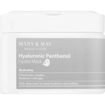 MARY & MAY Hyaluronic Panthenol Hydra Mask комплект платнени маски за интензивна хидратация 30 бр