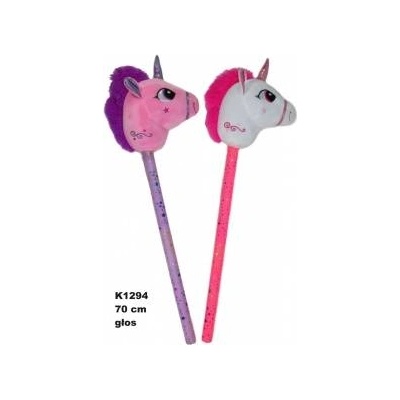SUN-DAY MASCOT - 1294 - UNICORN with SOUND on STICK - 70 cm