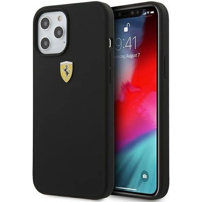 Ferrari Калъф за телефон Ferrari за iPhone 12 Pro Max, черен (3700740483480)