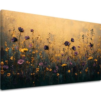 Obraz večerná lúka | dokončené rukou umelca - 60x90 cm