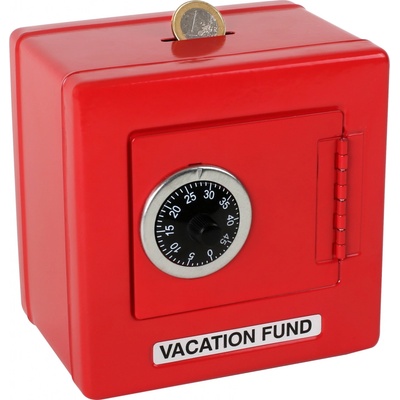 Goki Plechová Pokladnička Trezor Modrá