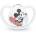 Nuk Силиконова залъгалка NUK - Space Mickey, 0-6 месеца, Бяла + кутийка (10730716-Бял)