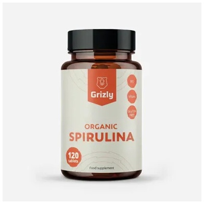 Grizly Spirulina BIO 120 kapslí
