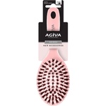 Agiva Professional Четка за коса с естествен косъм, розова