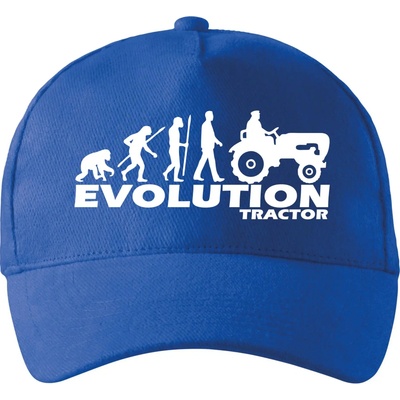 Evolúcia traktor so zahnutým šiltom a látkovou sponou Kráľovská modrá