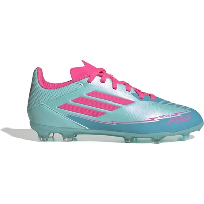Adidas Юношески футболни бутонки Adidas F50 League Junior Firm Ground Football Boots - Blue/Pink